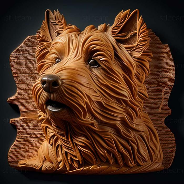 3D модель Австралійський терєр собака (STL)